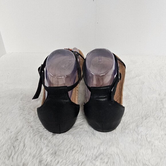 Earth Enchanting Black Beaded Sandals Boho Festival Hippie Leather Comfy 9 - Picture 5 of 15